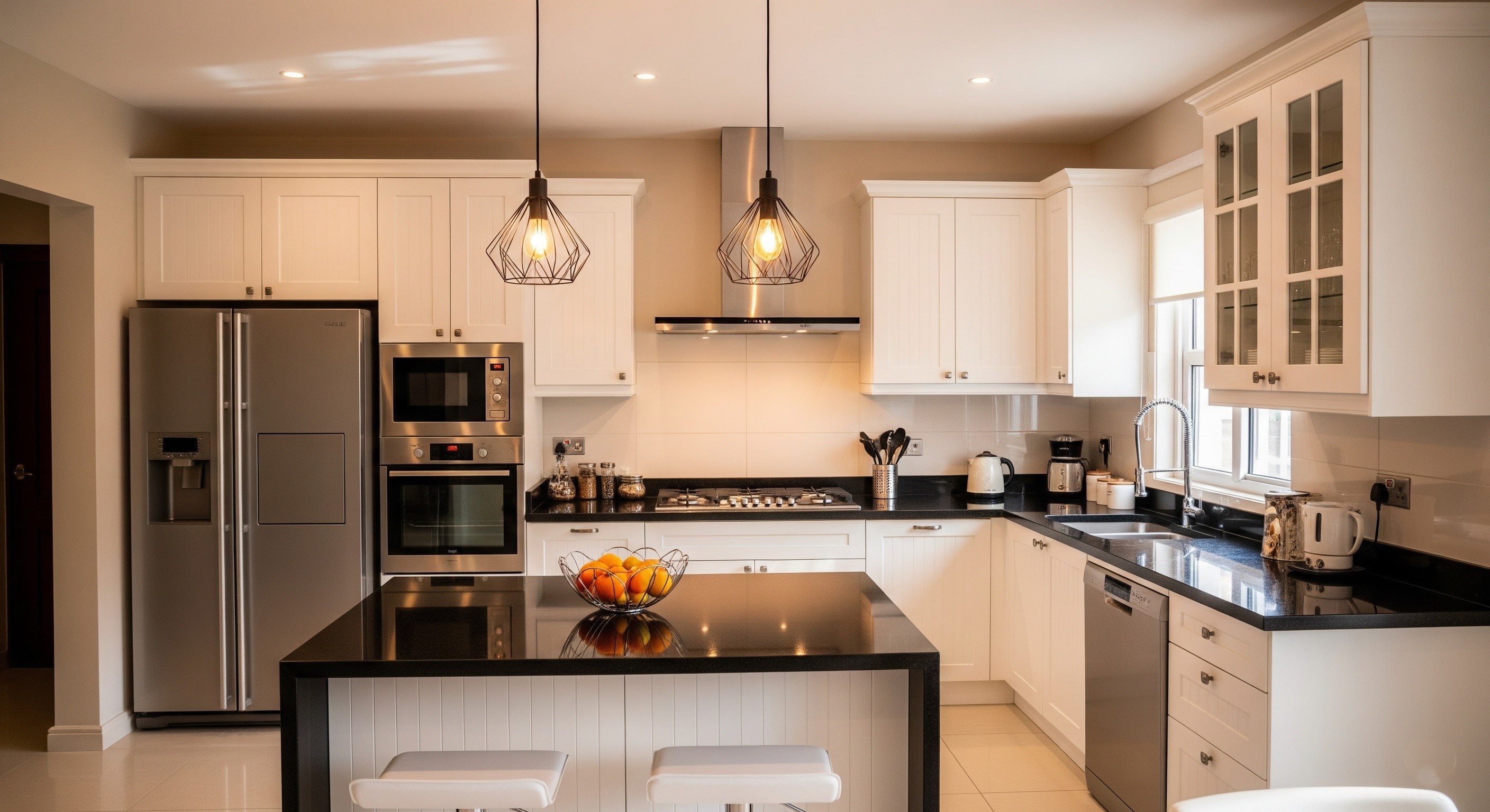 A modern kitchen remodel project in Karachi