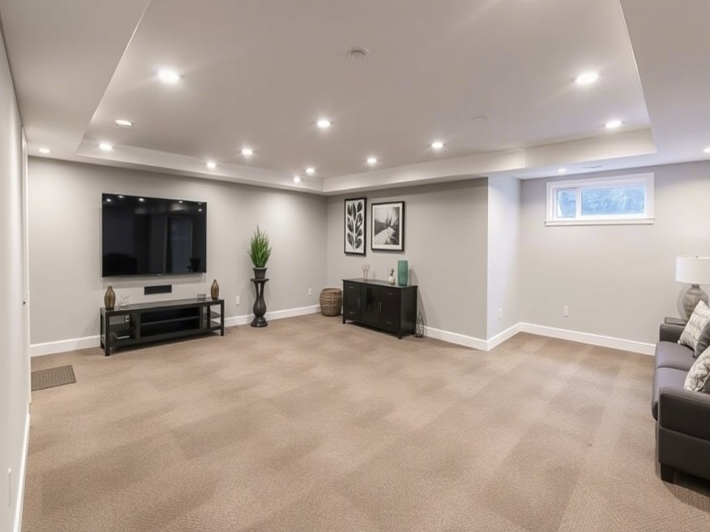 After basement conversion into living area