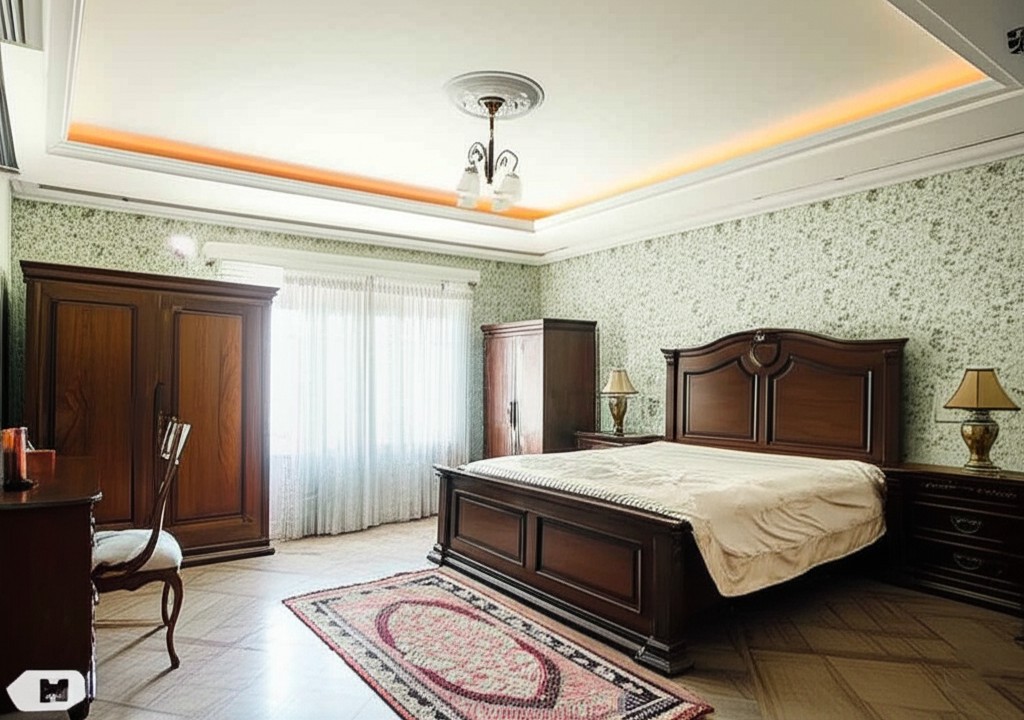 Before: Small, cluttered bedroom in Karachi needing smart storage solutions and better space utilization