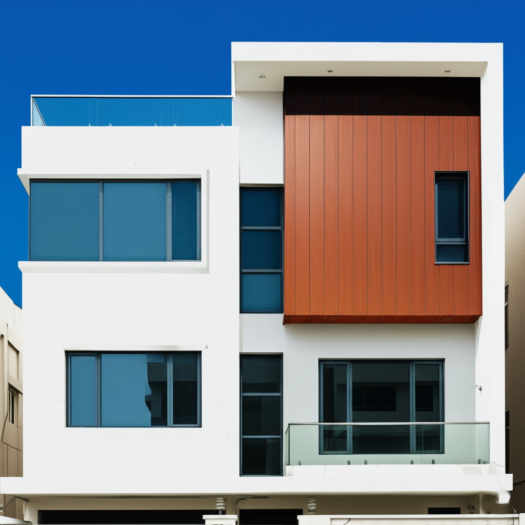 After modernized facade renovation on the same house in Clifton