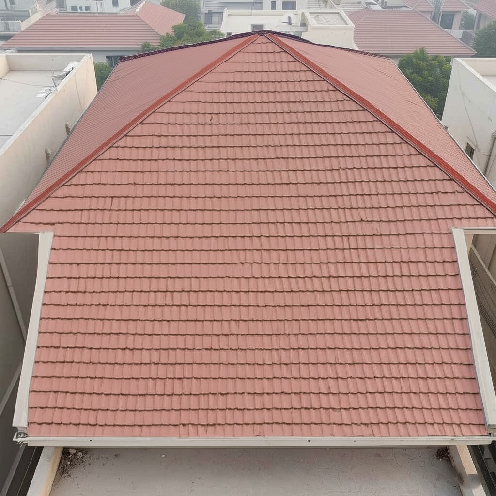 After roof renovation with waterproofing on the same DHA Phase 5 home