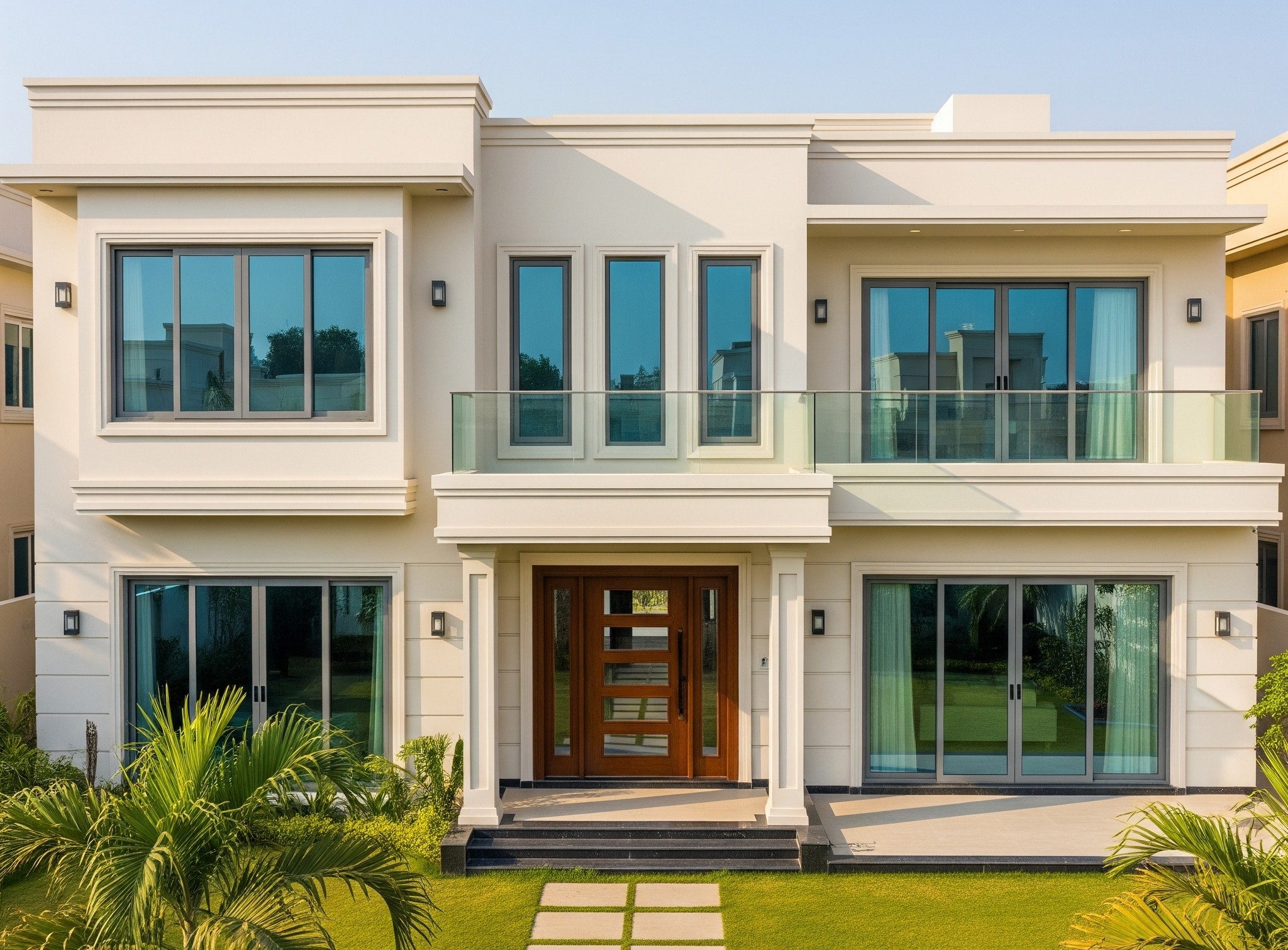 After `soundproof windows Karachi` installation: A tranquil interior with `block outside noise Karachi`.