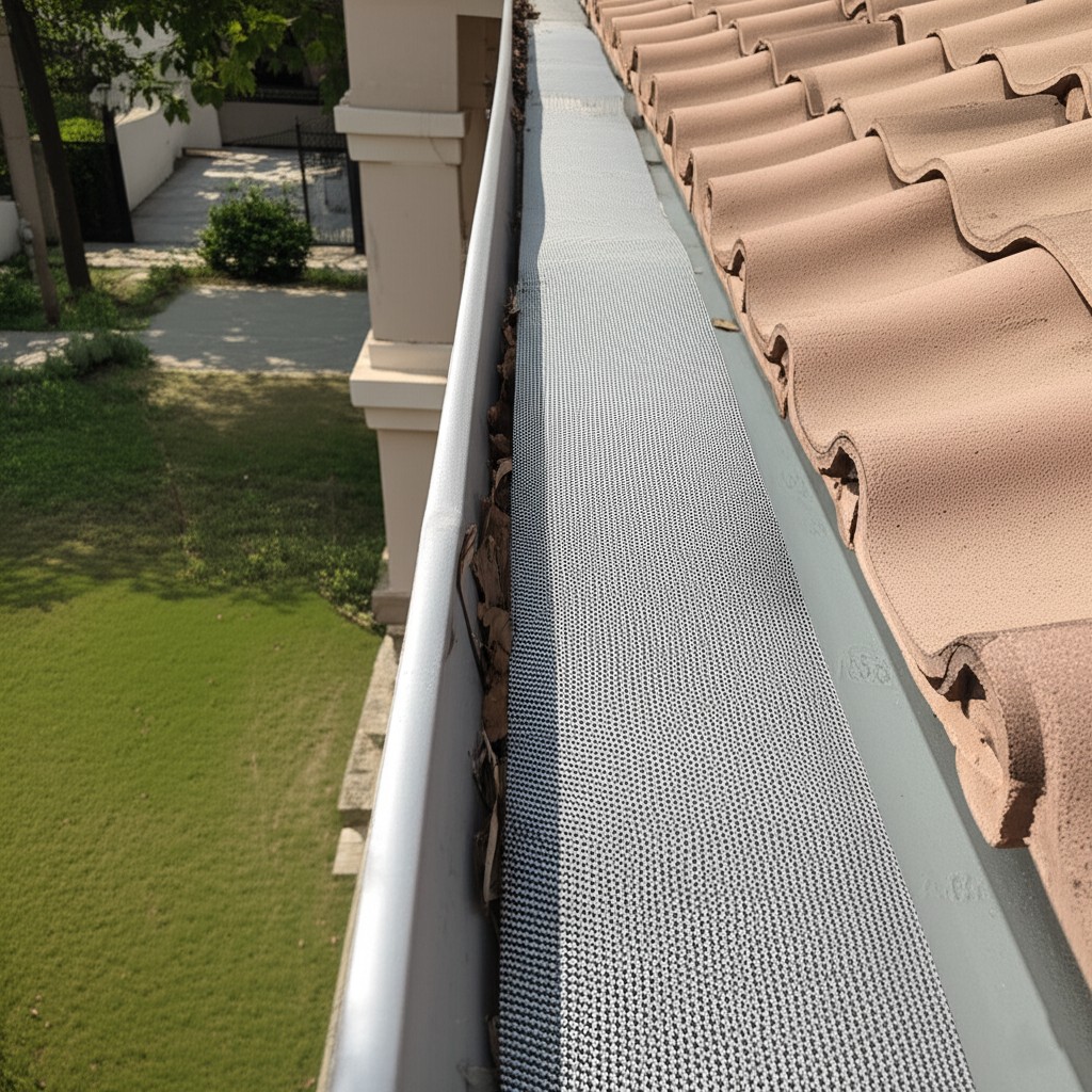 After `gutter guard installation Karachi`: An `efficient gutter system Karachi` with newly installed gutter guards, reducing `gutter cleaning frequency Karachi`.