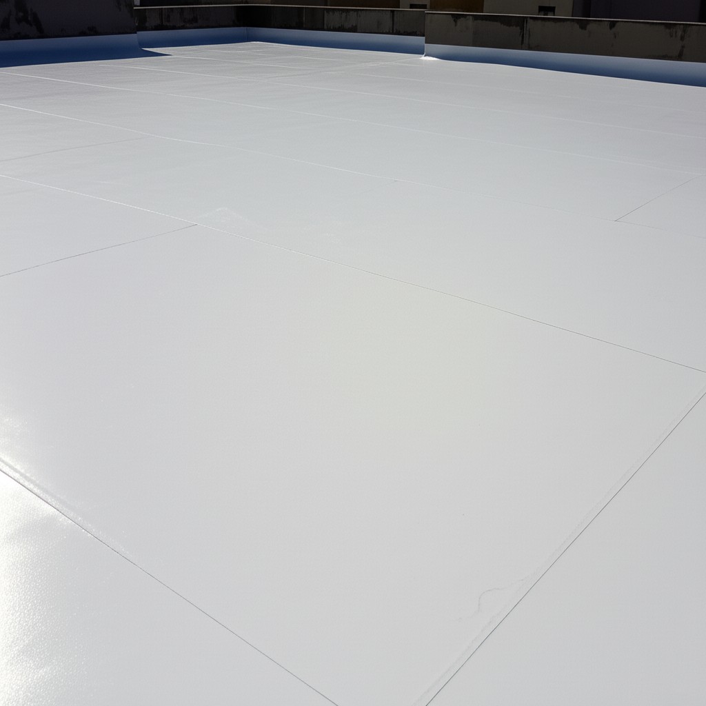 After `roof waterproofing Karachi`: A thoroughly waterproofed roof, preventing `ceiling dampness Karachi` and `solving roof dampness Karachi`.