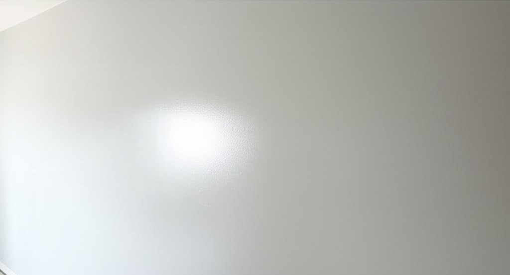 After drywall finishing: A wall with a perfectly smooth, Level 5 finish. Example of Level 5 drywall finish Karachi.