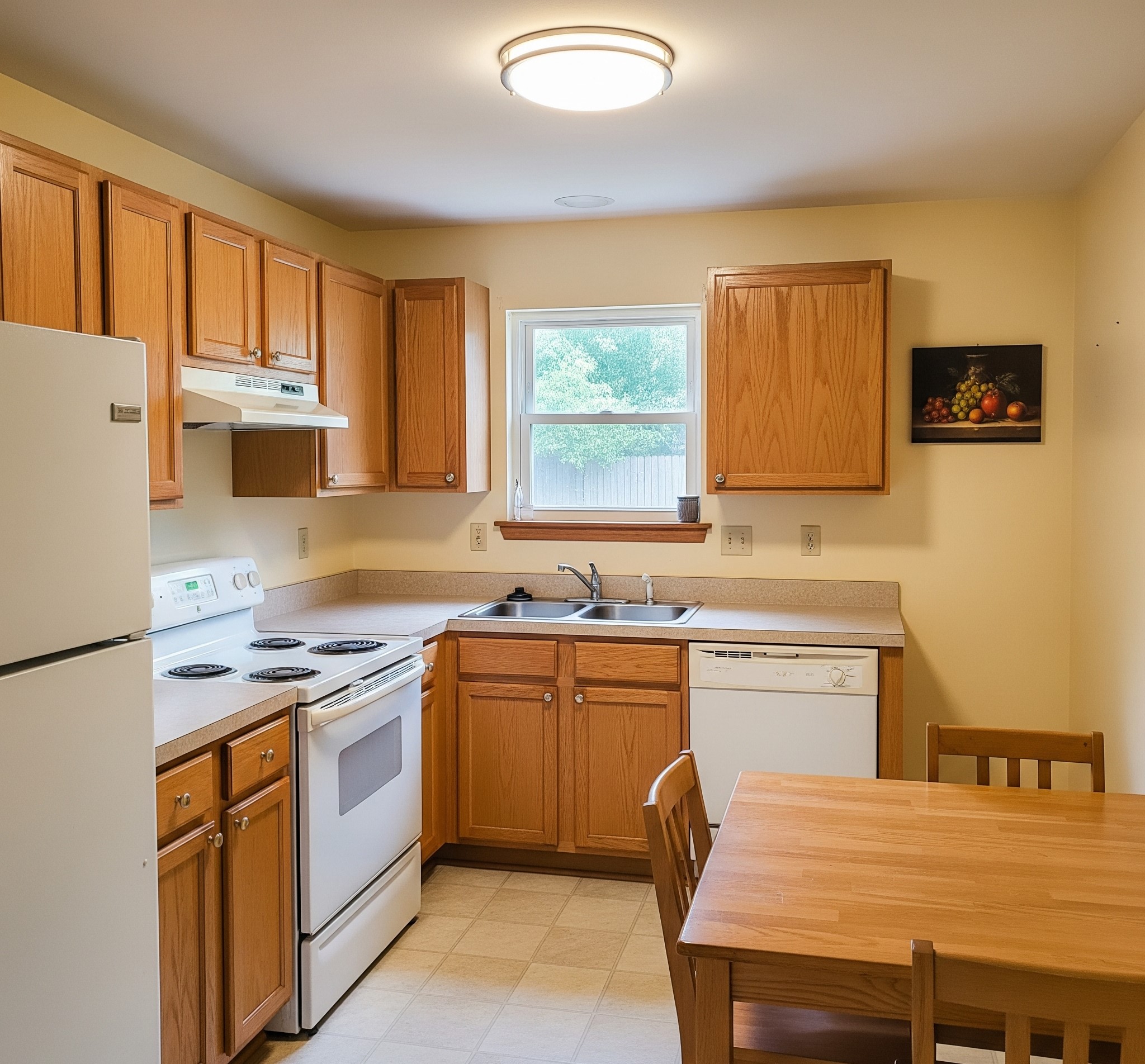 Outdated kitchen interiors