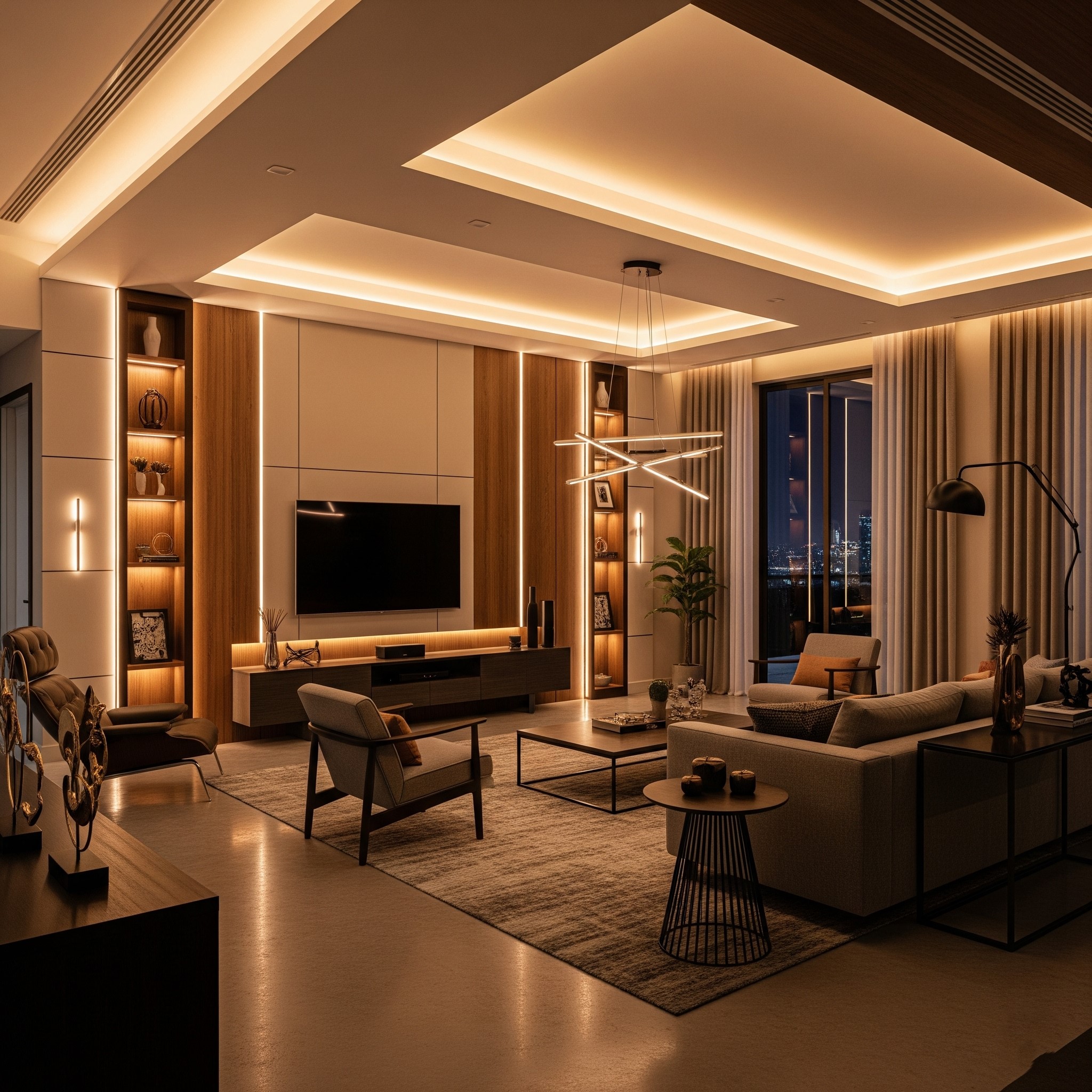 Automated home with smart lighting