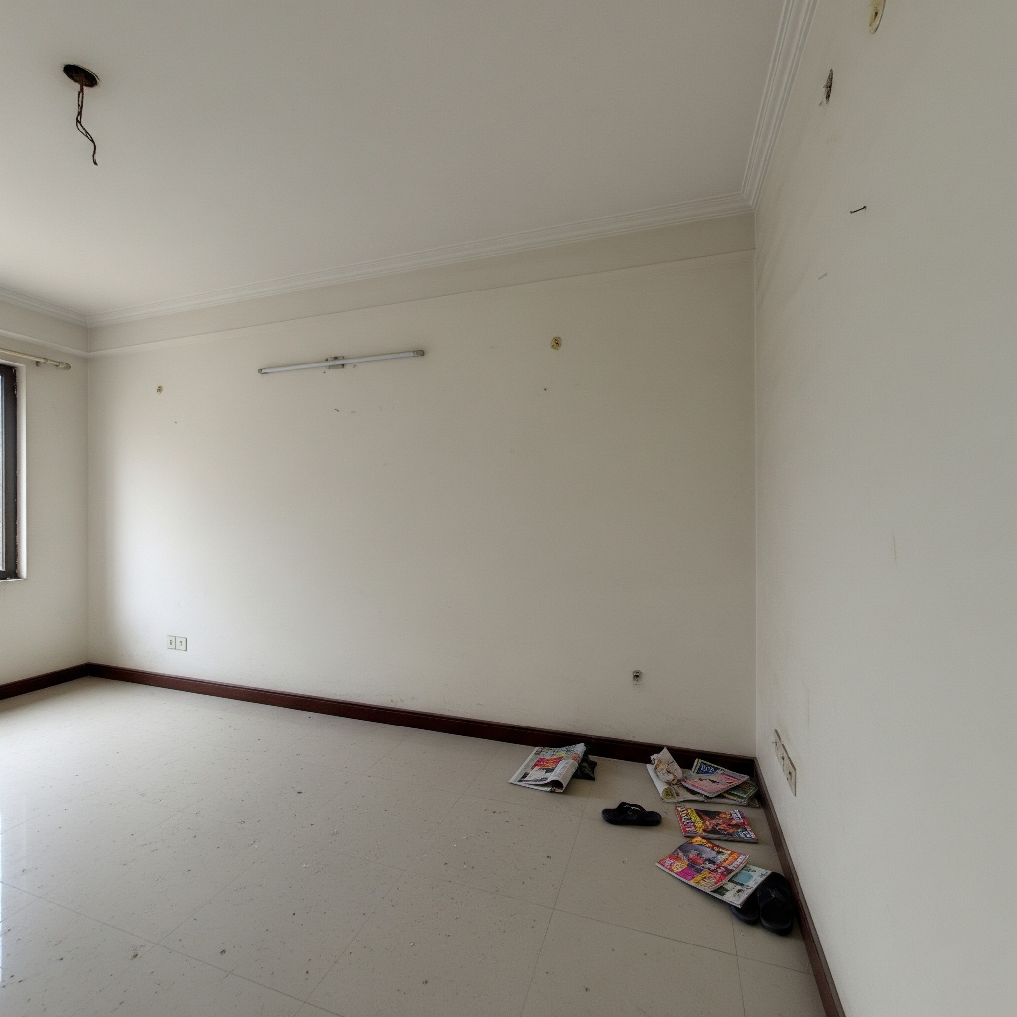 Before interior design: An outdated office space in Karachi.