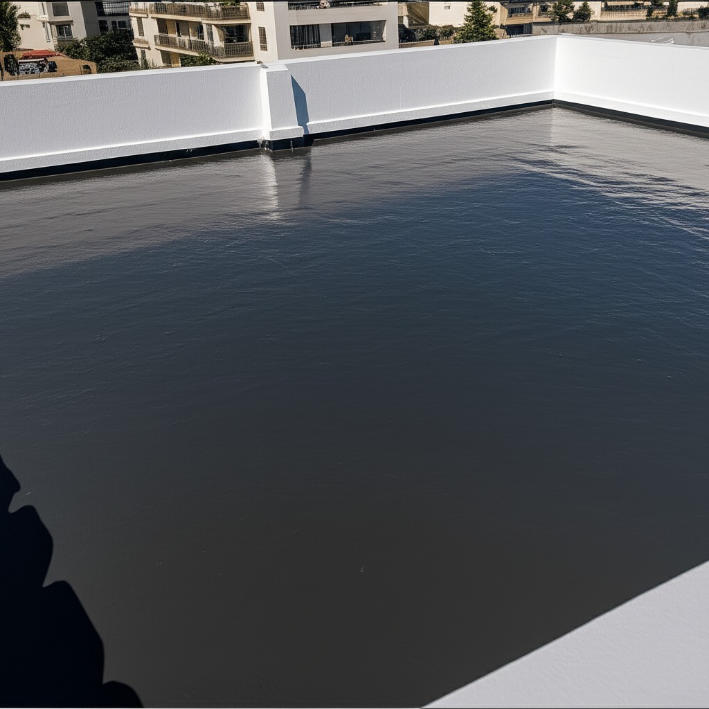 After `jute felt waterproofing Karachi` application, a perfectly sealed and protected roof.