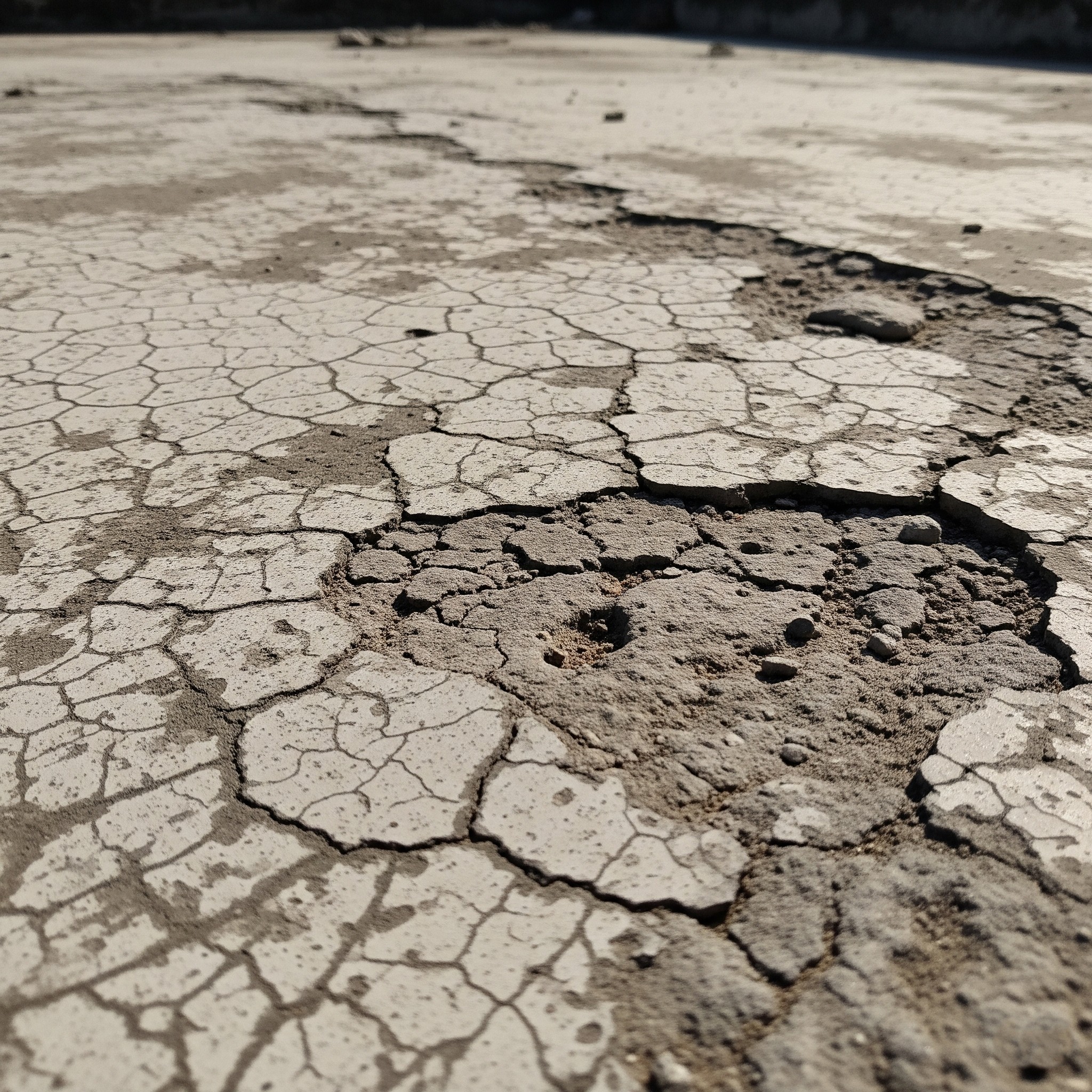 Before waterproofing: A damaged and seeping terrace in Karachi.