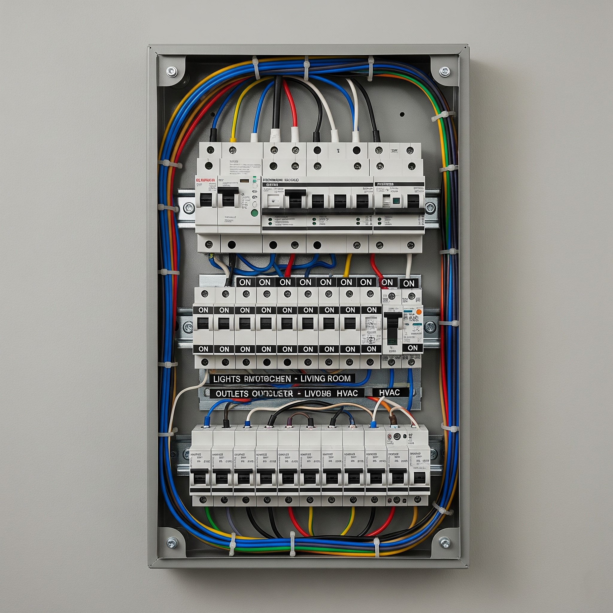 Upgraded modern electrical panel