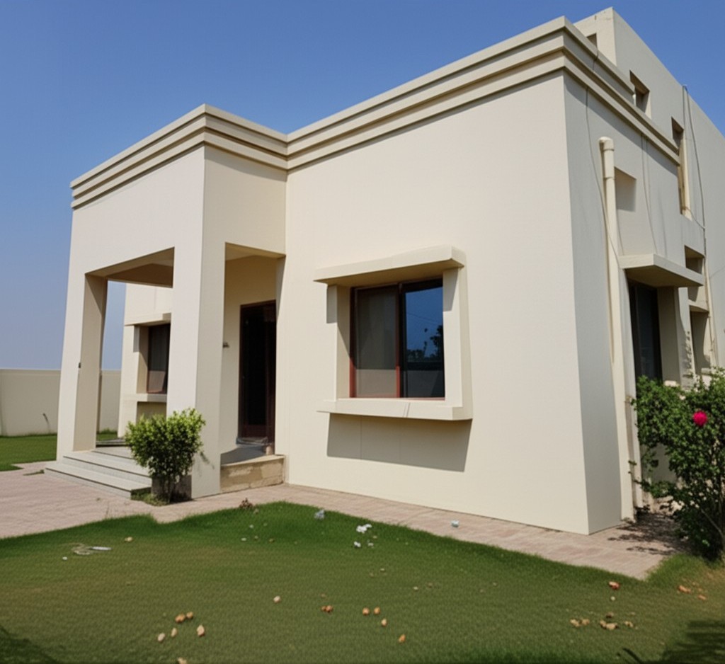 After `wall crack repair Karachi`: Professionally repaired and reinforced wall.
